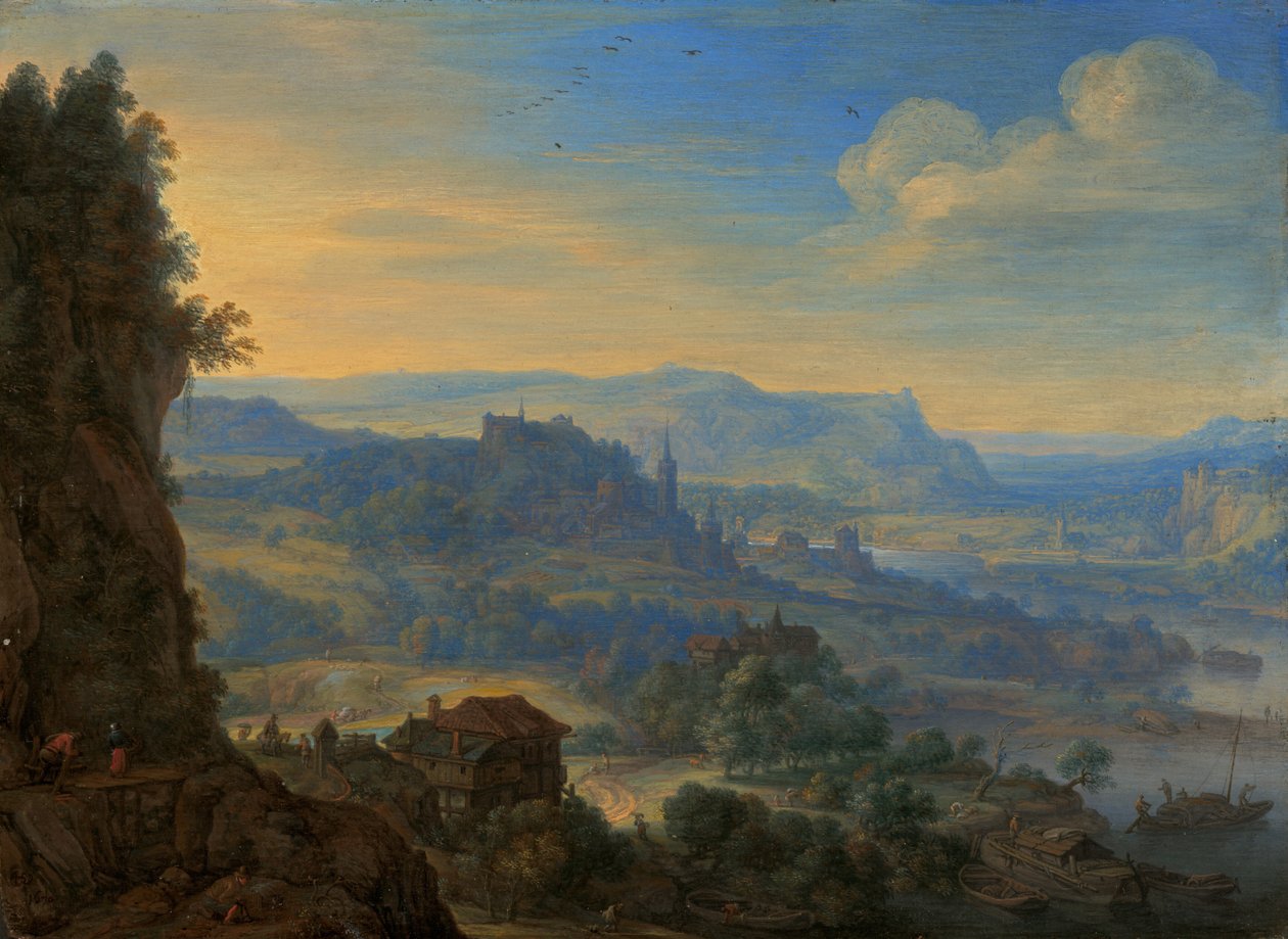 Imaginäre Flusslandschaft von Herman Saftleven the Younger