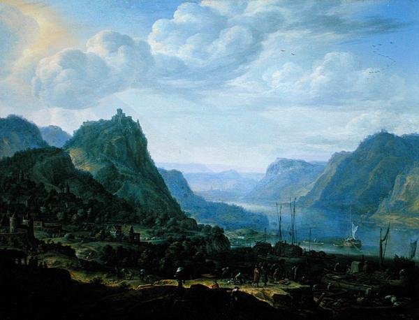 Ansicht am Rhein von Herman the Younger Saftleven