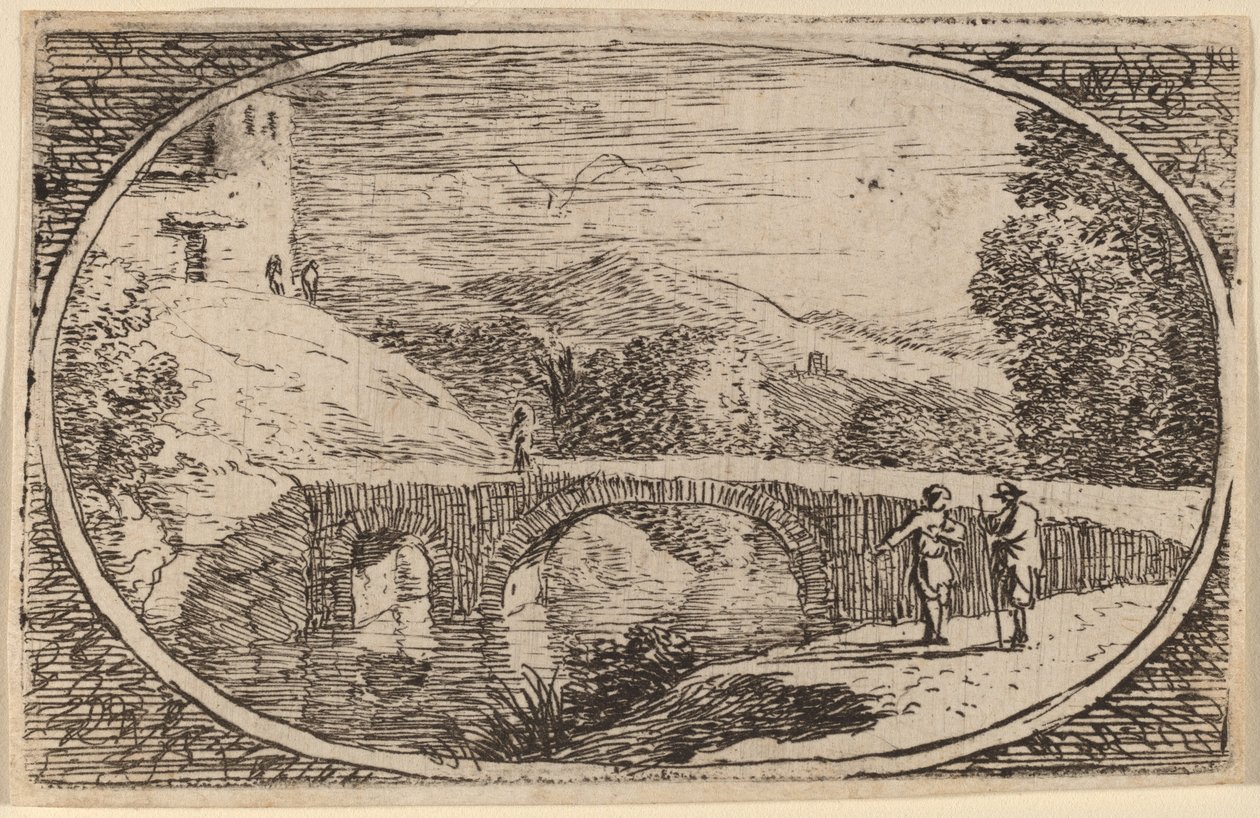 Eine Steinbrücke von Herman van Swanevelt