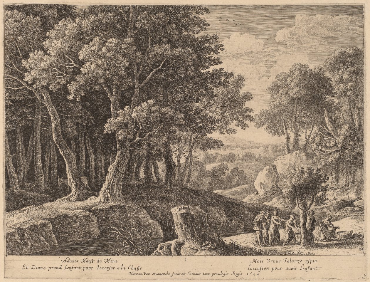 Geburt des Adonis von Herman van Swanevelt