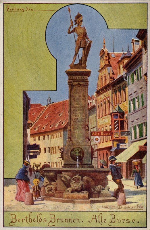 Bertholdsbrunnen, Freiburg von Hermann Dischler