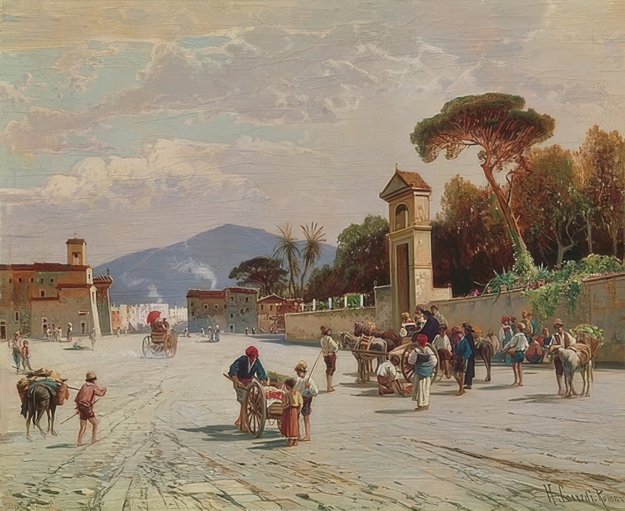 Südliche Straßenszene von Hermann David Salomon Corrodi