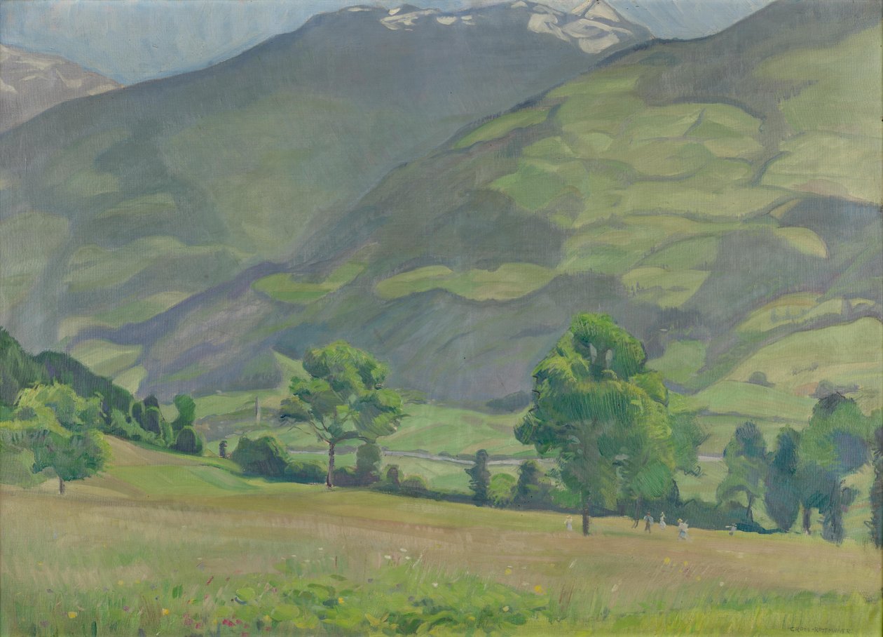 Sonniges Tal von Hermann Grom Rottmayer