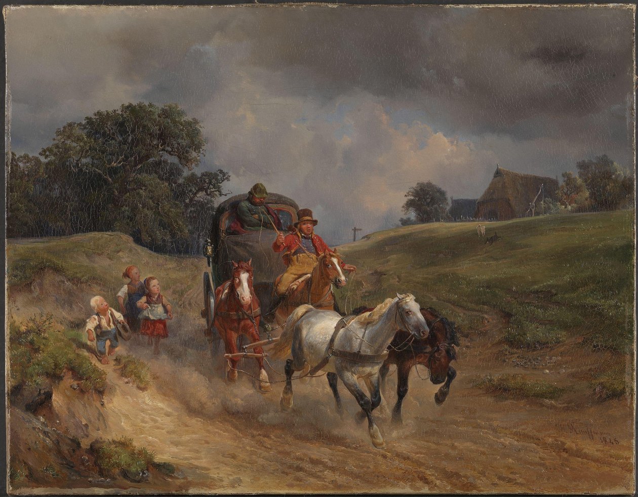 Die Postkutsche von Hermann Kauffmann the Elder