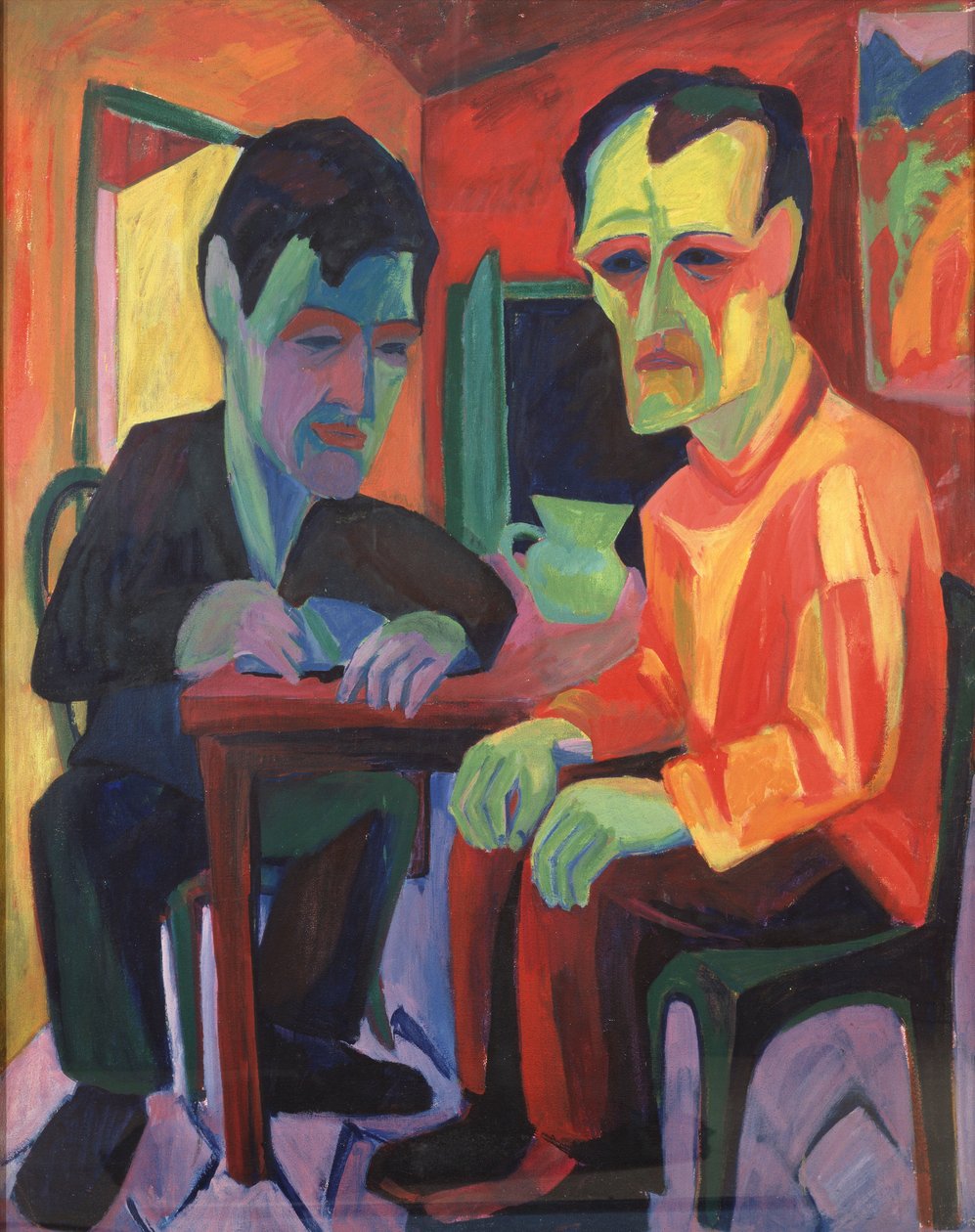 Die Diskussion; Das Gespräch, ca. 1925 von Hermann Scherer
