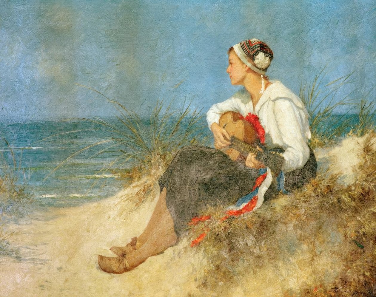 Besinnliche Stunde am Strand von Hermann Seeger