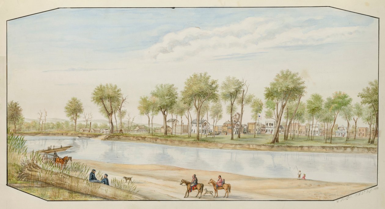 Miles City, Montana, 1879 von Hermann Stieffel
