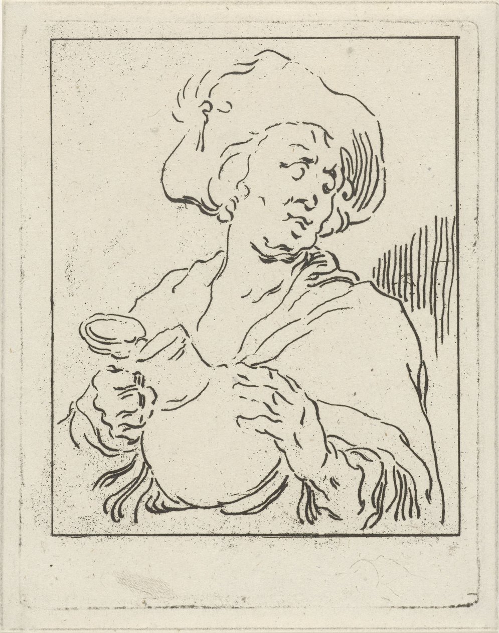Mann mit Krug von Hermanus Fock