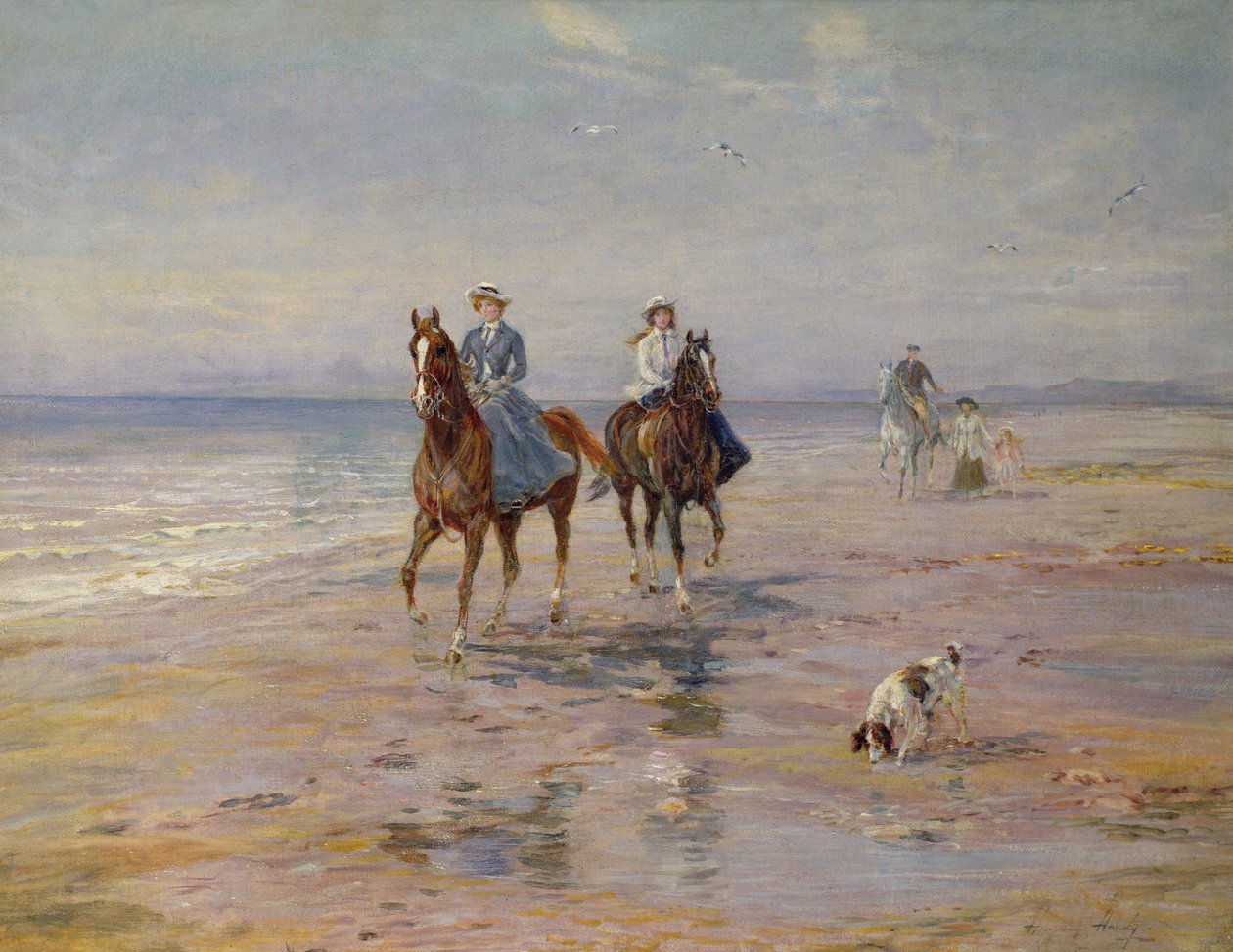 Ein Ritt am Strand, Dublin von Heywood Hardy