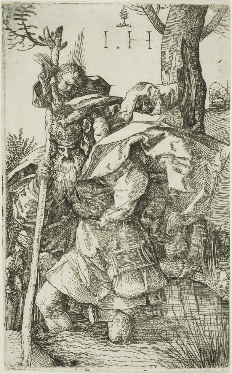 Heiliger Christophorus von Hieronymous Hopfer
