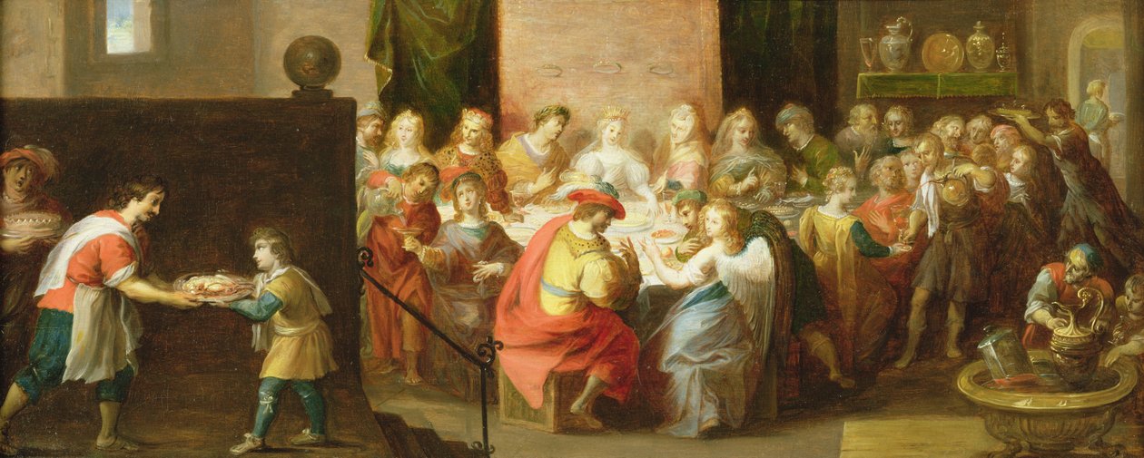 Das Hochzeitsmahl zu Kana von Hieronymus II Francken