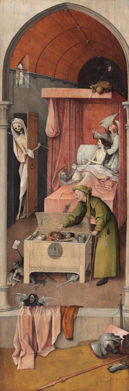 Der Tod und der Geizhals von Hieronymus Bosch