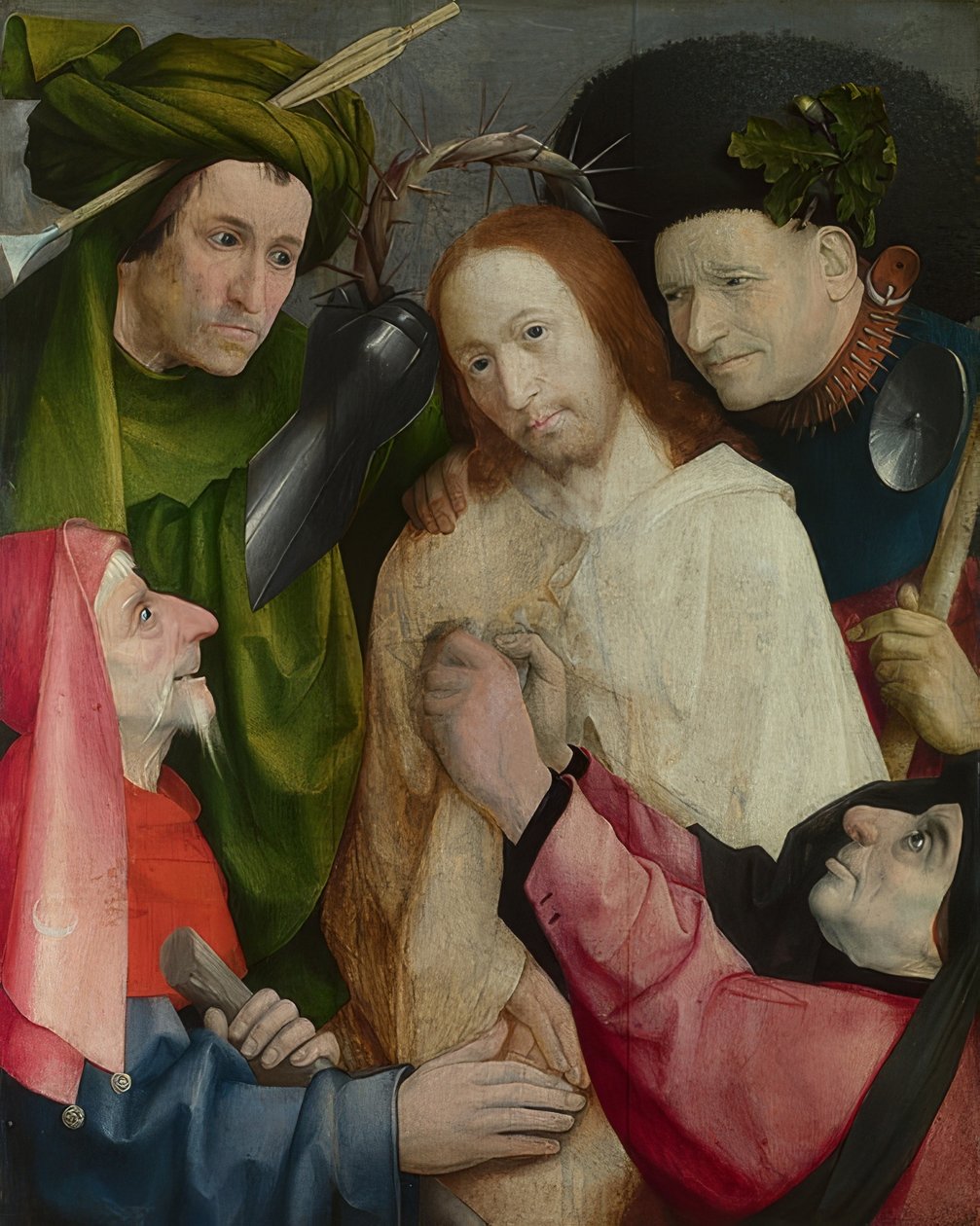 Die Verspottung Christi, um 1510 von Hieronymus Bosch