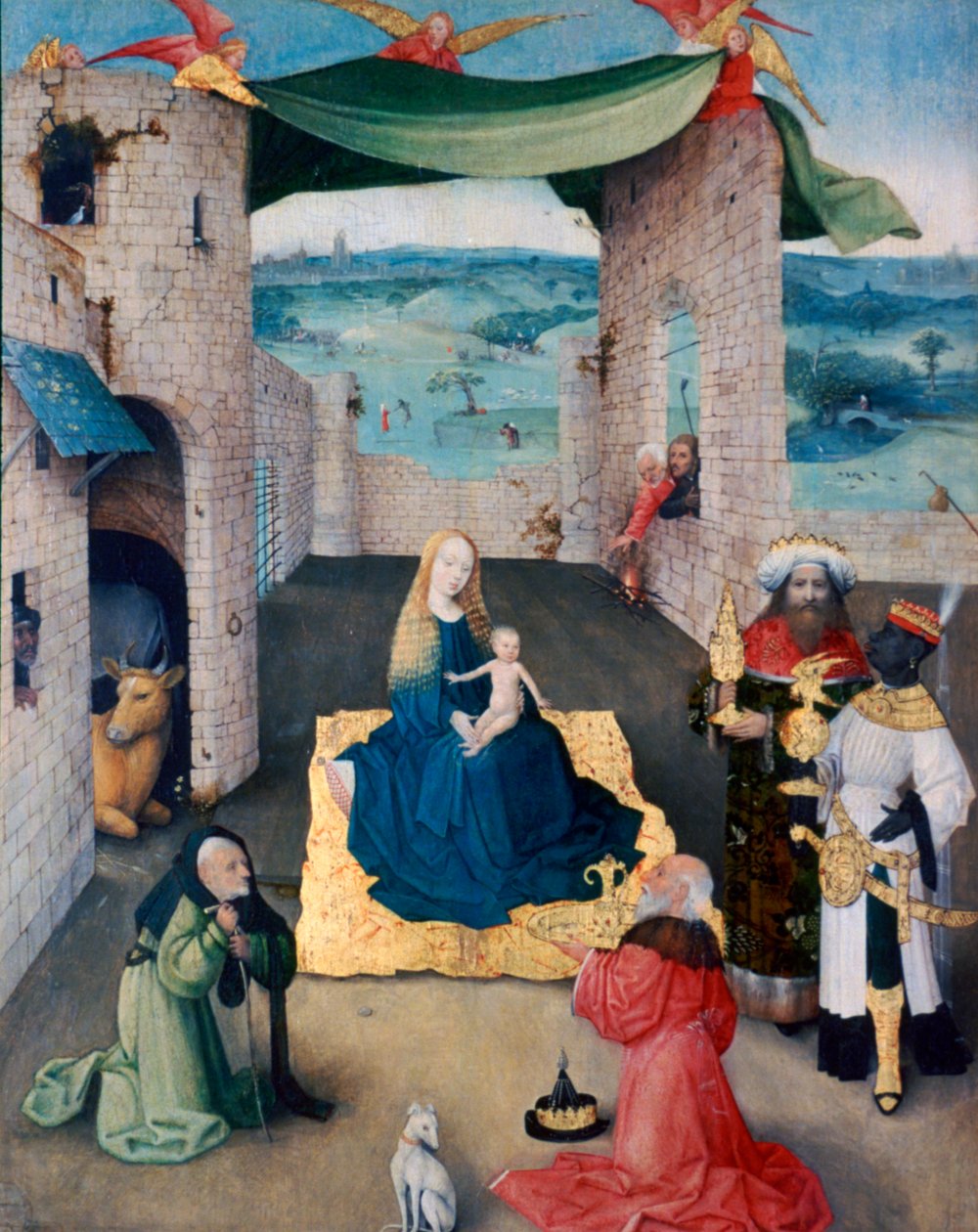 Die Anbetung der Könige, ca. 1490 von Hieronymus Bosch