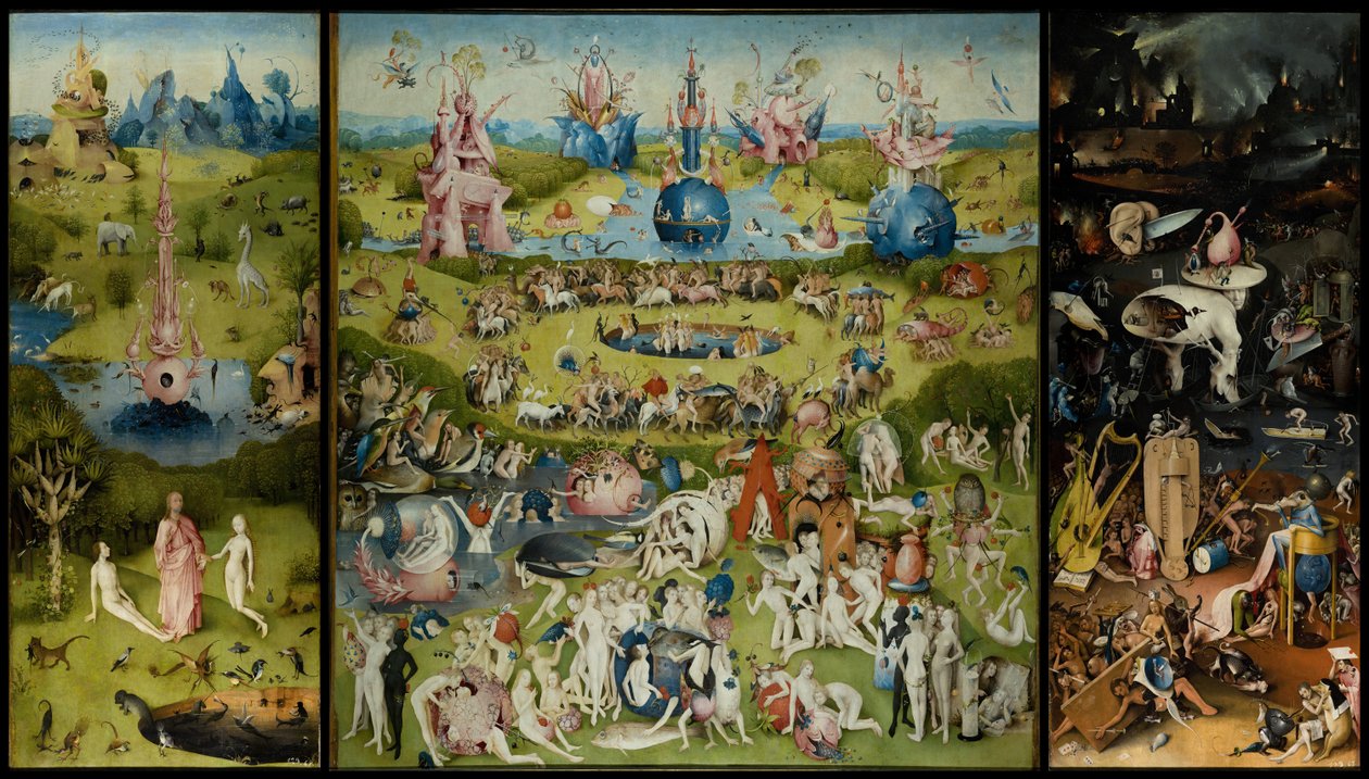 Der Garten der Lüste, 1490-1500 von Hieronymus Bosch