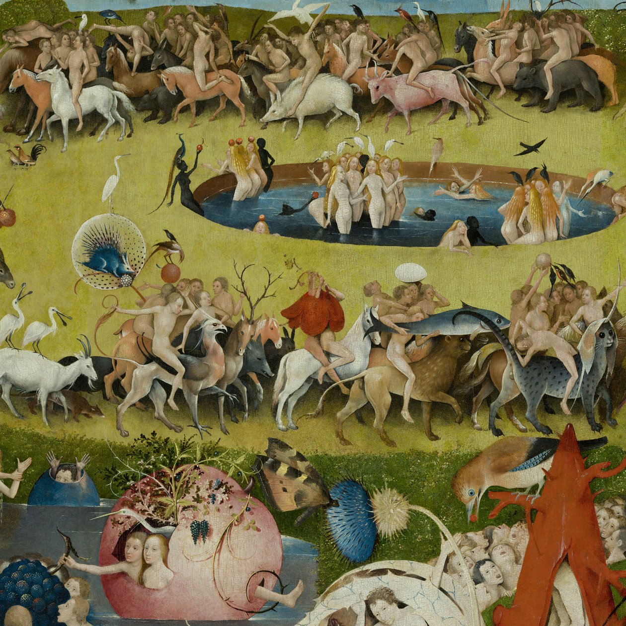 Der Garten der Lüste, 1490-1500 von Hieronymus Bosch