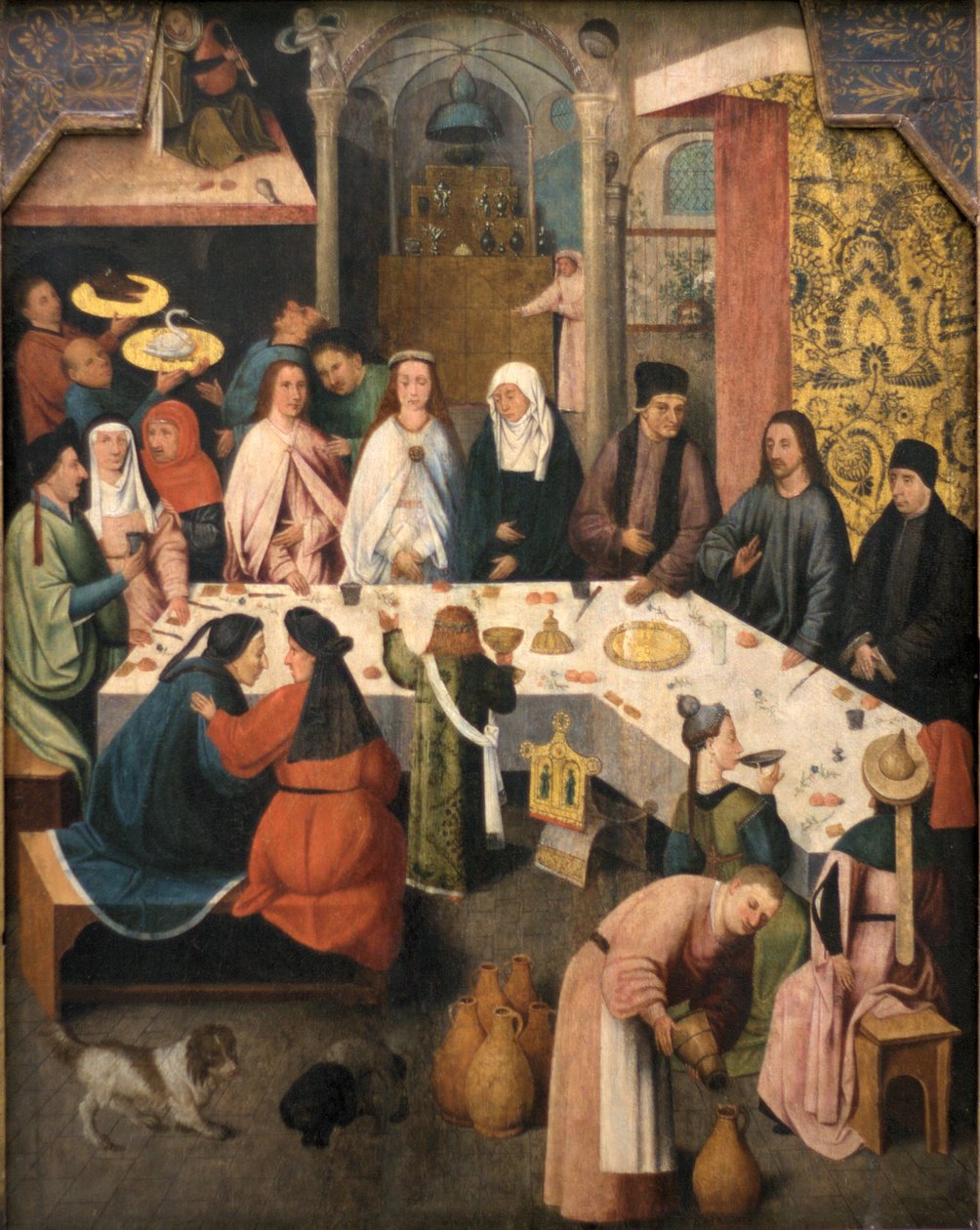 Das Hochzeitsfest zu Kana, ca. 1550-1565 von Hieronymus Bosch
