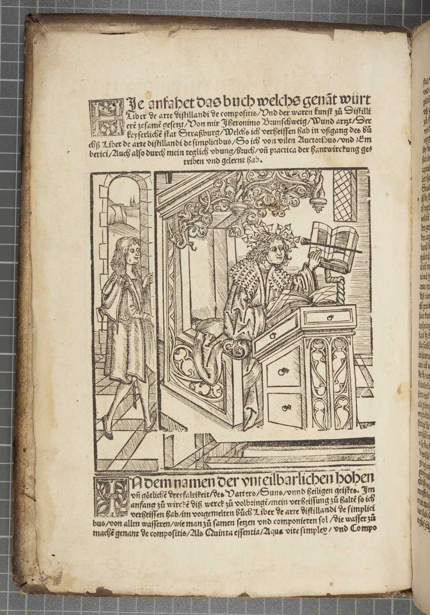 Das Buch zu Distillieren von Hieronymus Brunschwig
