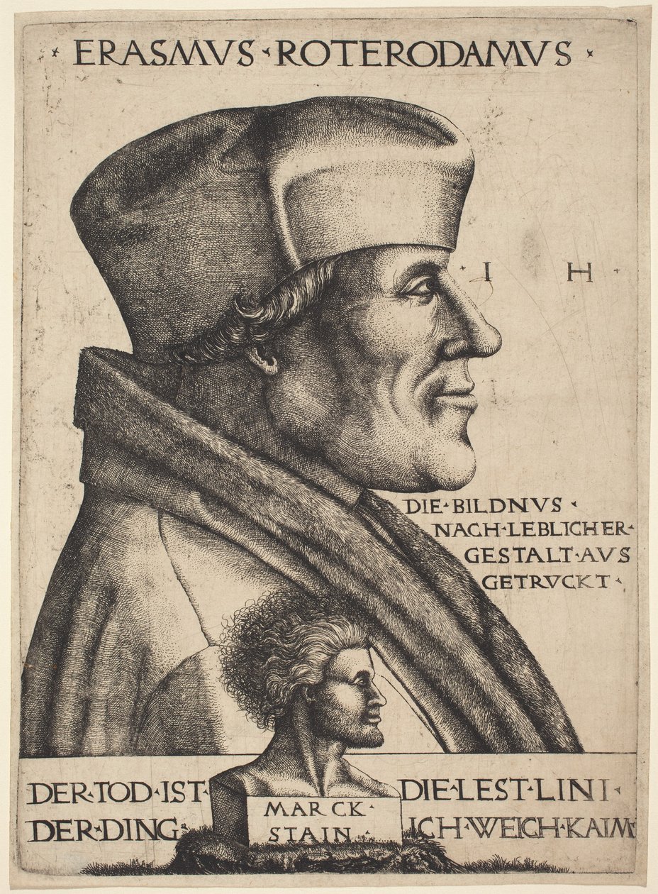 Erasmus von Rotterdam von Hieronymus Hopfer