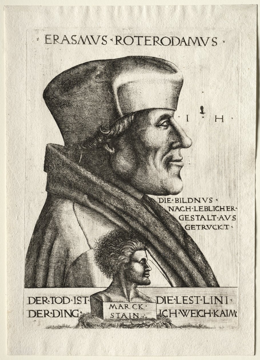 Erasmus von Rotterdam von Hieronymus Hopfer