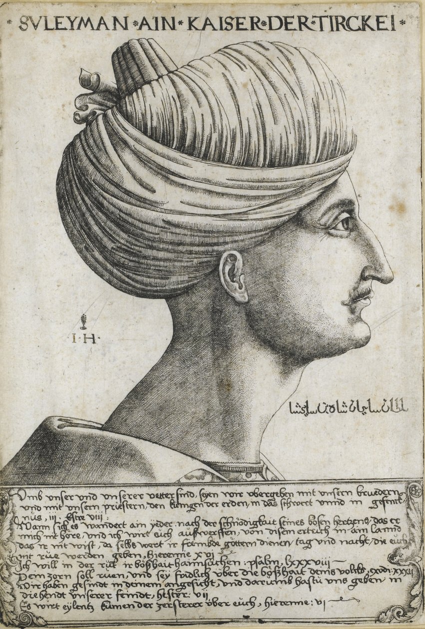 Sultan Suleiman I. der Prächtige, ca. 1530 von Hieronymus Hopfer