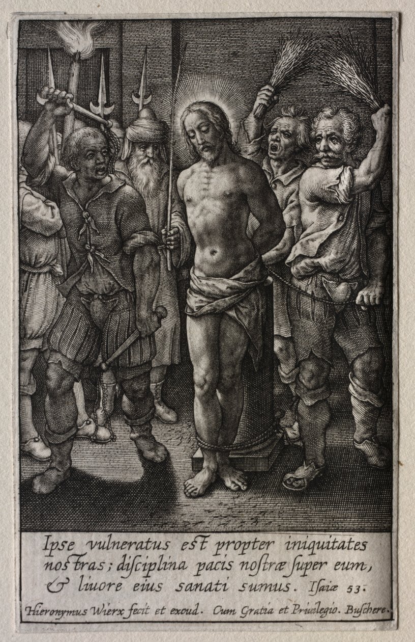 Die Passion: Die Geißelung von Hieronymus Wierix