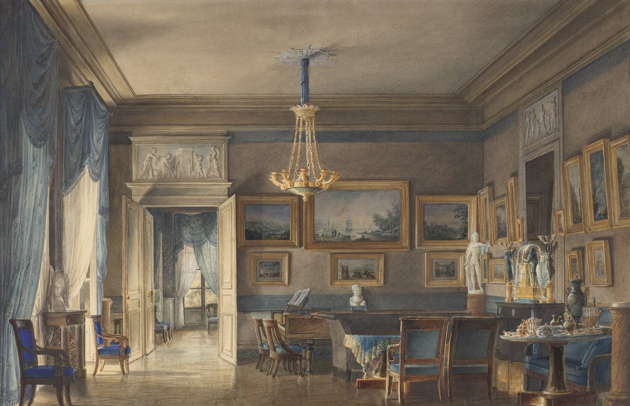 Ein Salon im Empire-Stil von Hilaire Thierry