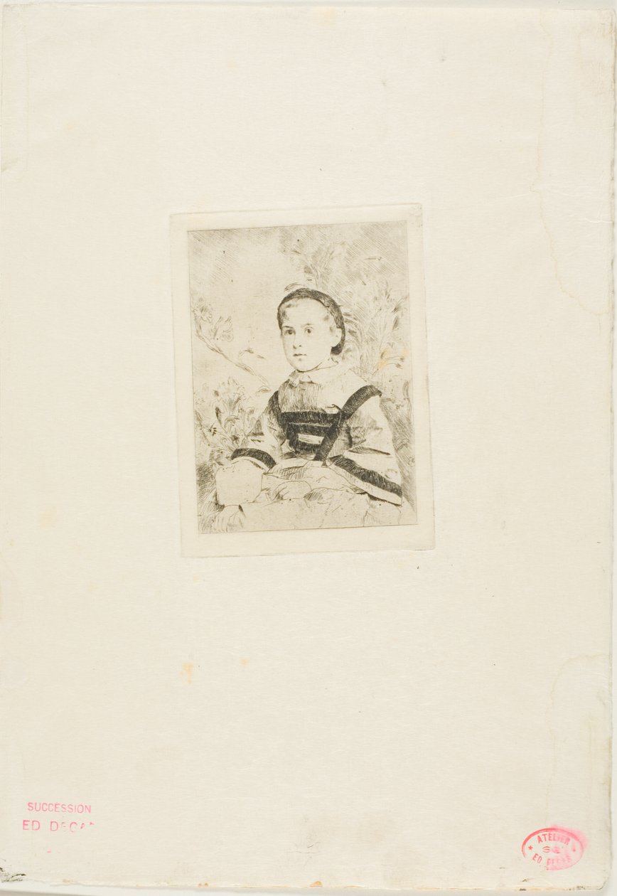 Fräulein N. Wolkonska, zweite Tafel von Hilaire Germain Edgar Degas