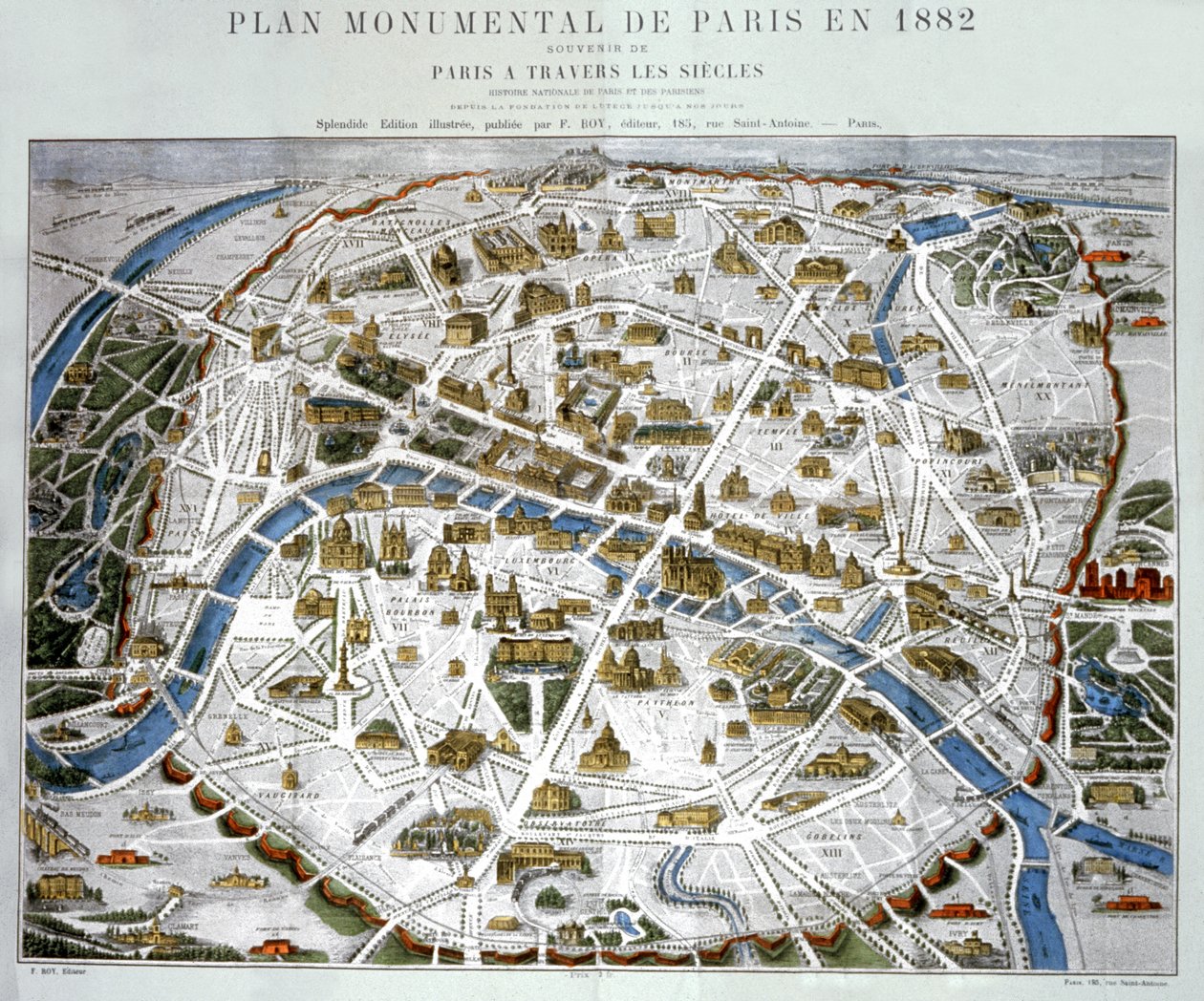Das neue Paris (Gravur, ca. 1867) von Hilaire Guesnu