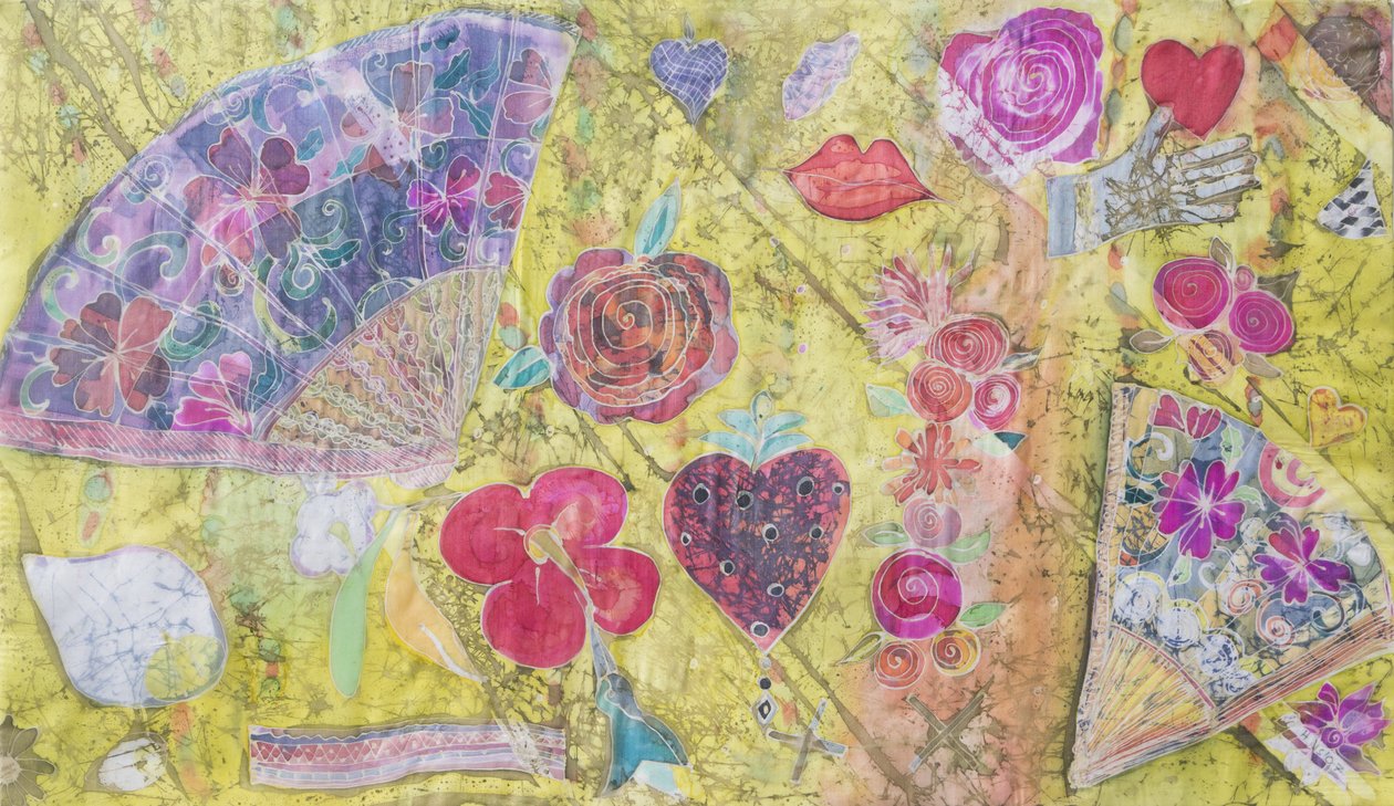Fächer und Blumen von Hilary Simon