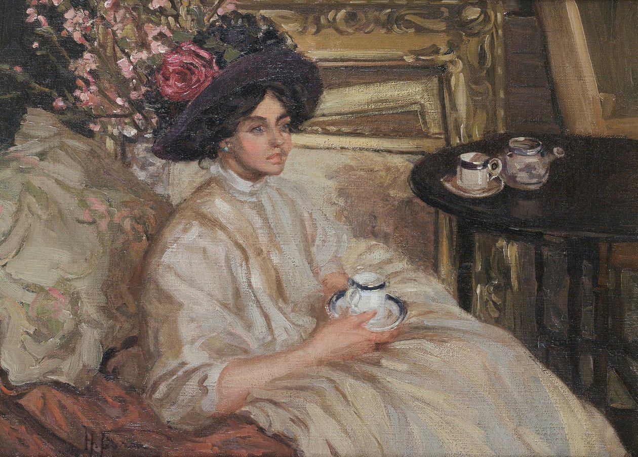 Nachmittagstee, 1917 von Hilda Fearon