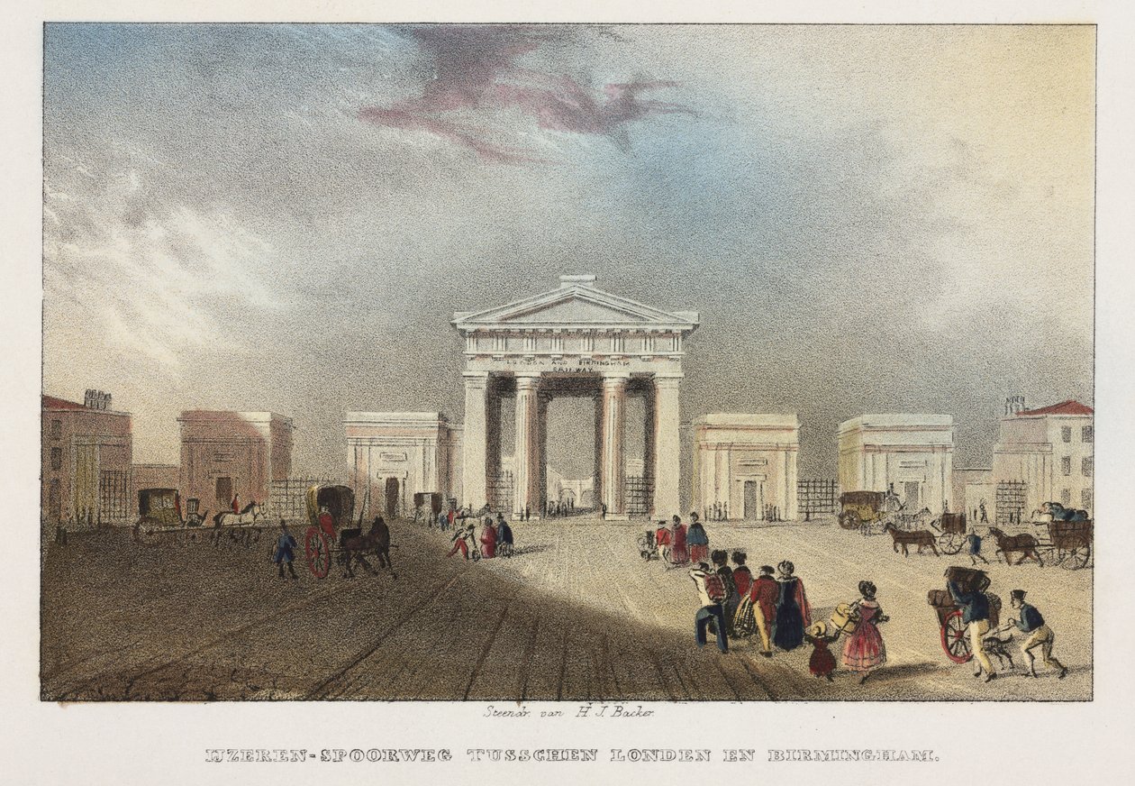 Euston Station, London von Hilmar Johannes after Backer