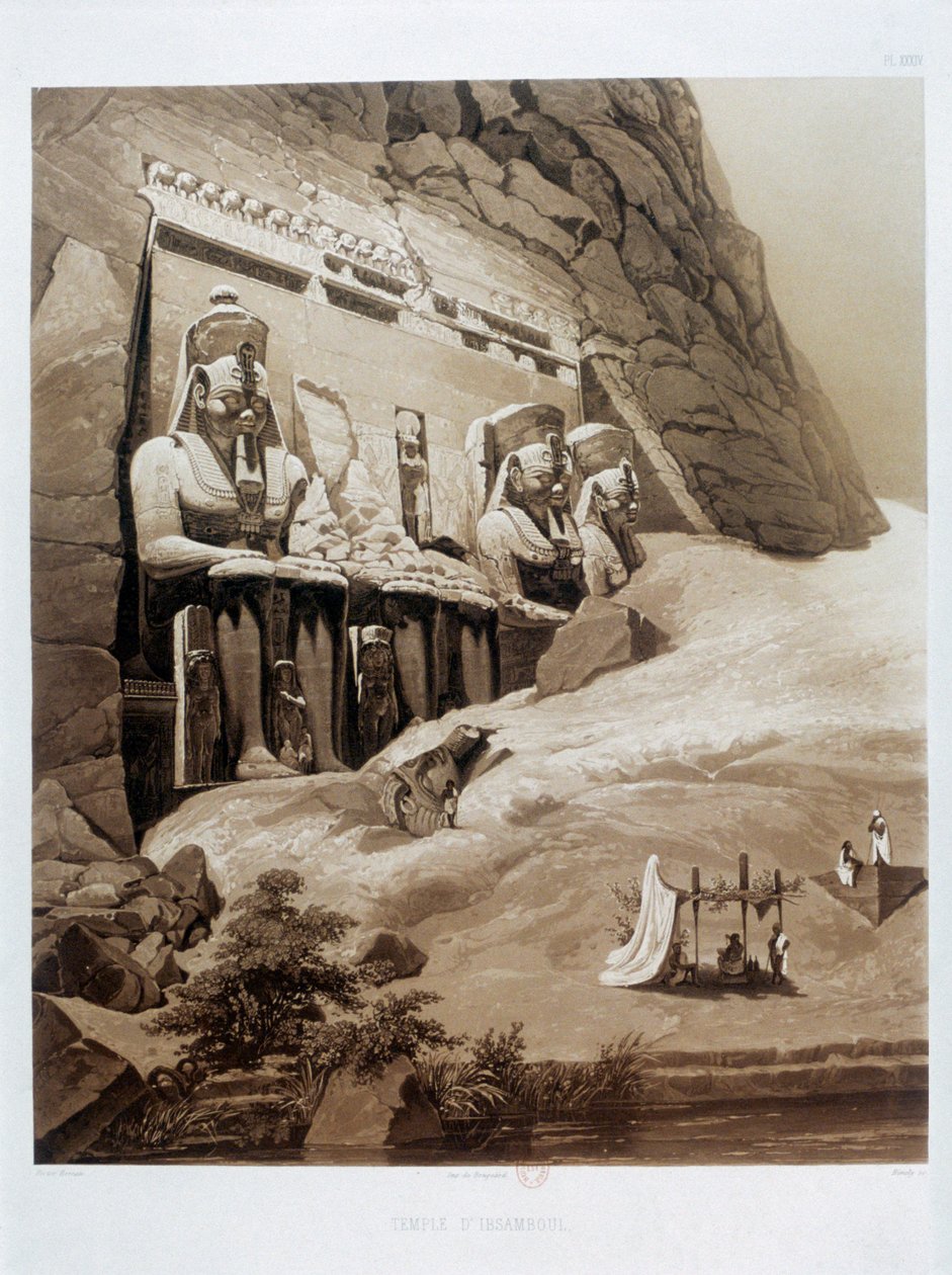 Tempel von Ibsamboul, Ägypten, 1841 von Himely