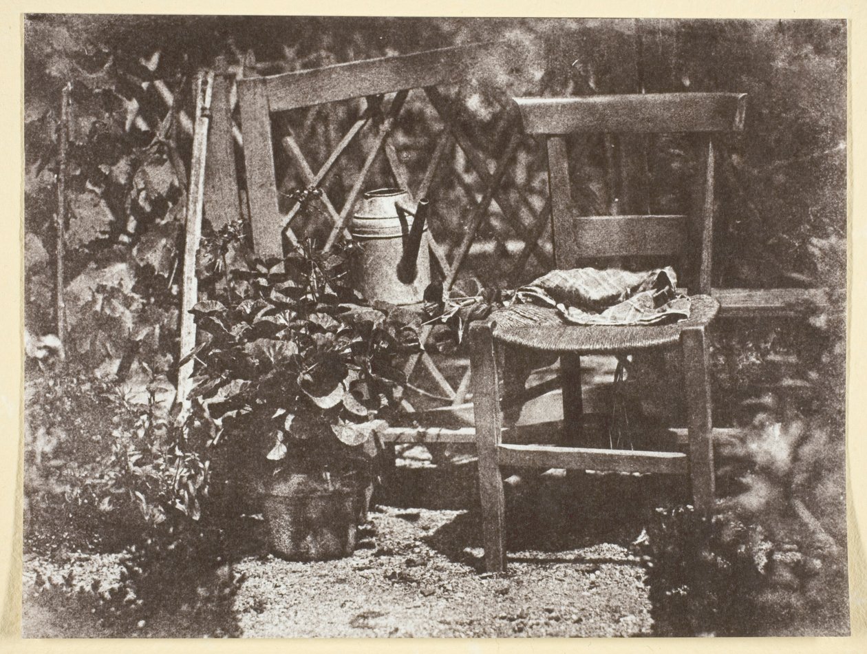 Stuhl in einem Garten von Hippolyte Bayard