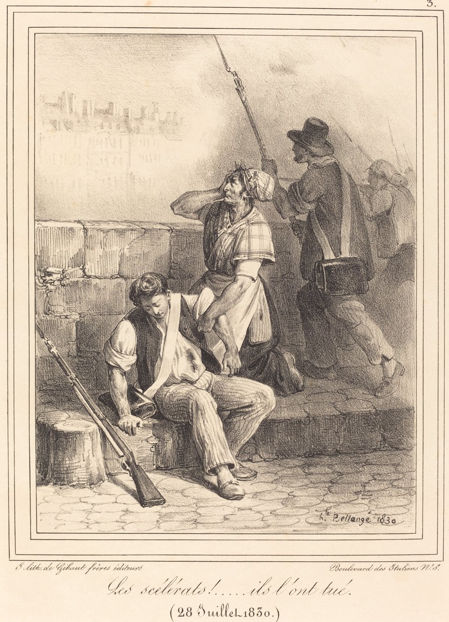 "Die Schurken!..." von Hippolyte Bellange