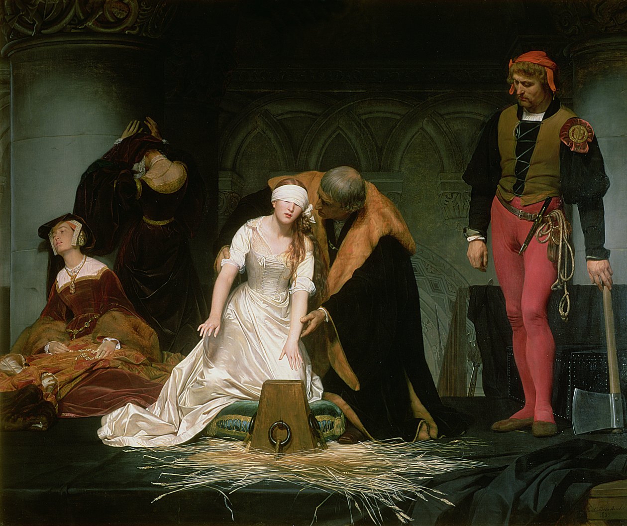 Die Hinrichtung von Lady Jane Grey, 1833 von Hippolyte Delaroche