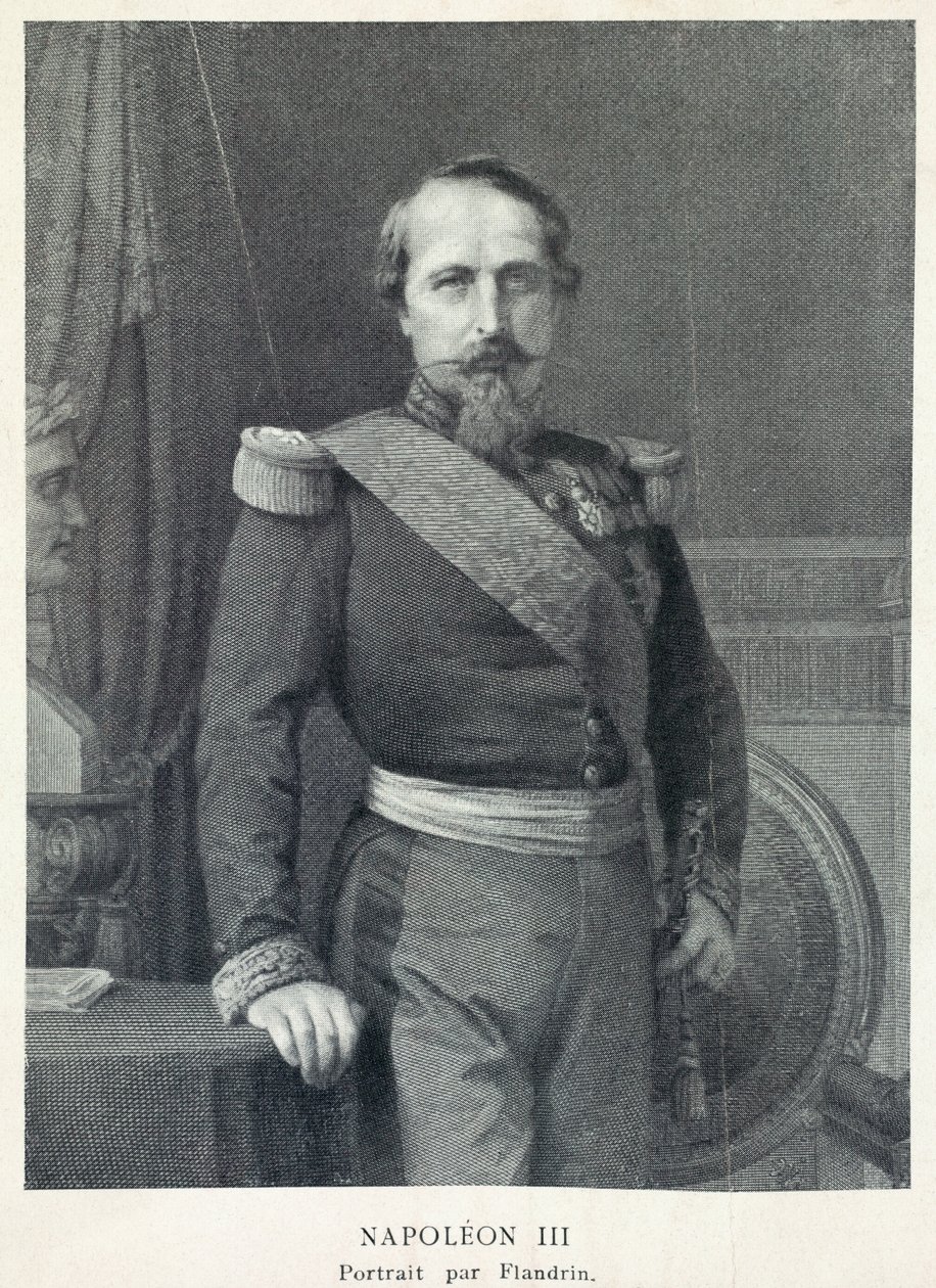 Porträt von Kaiser Napoleon III von Hippolyte Flandrin