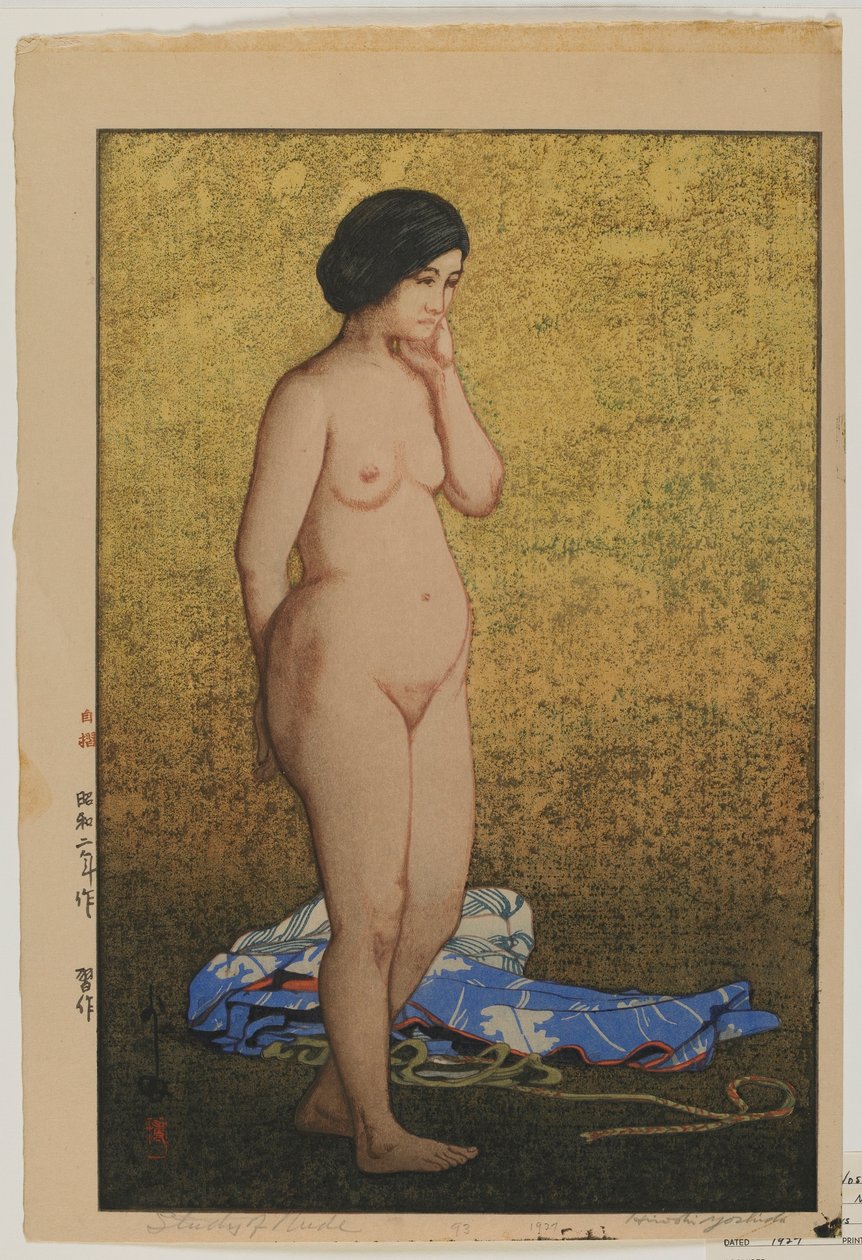 Studie eines Aktes, Showa-Ära von Hiroshi Yoshida