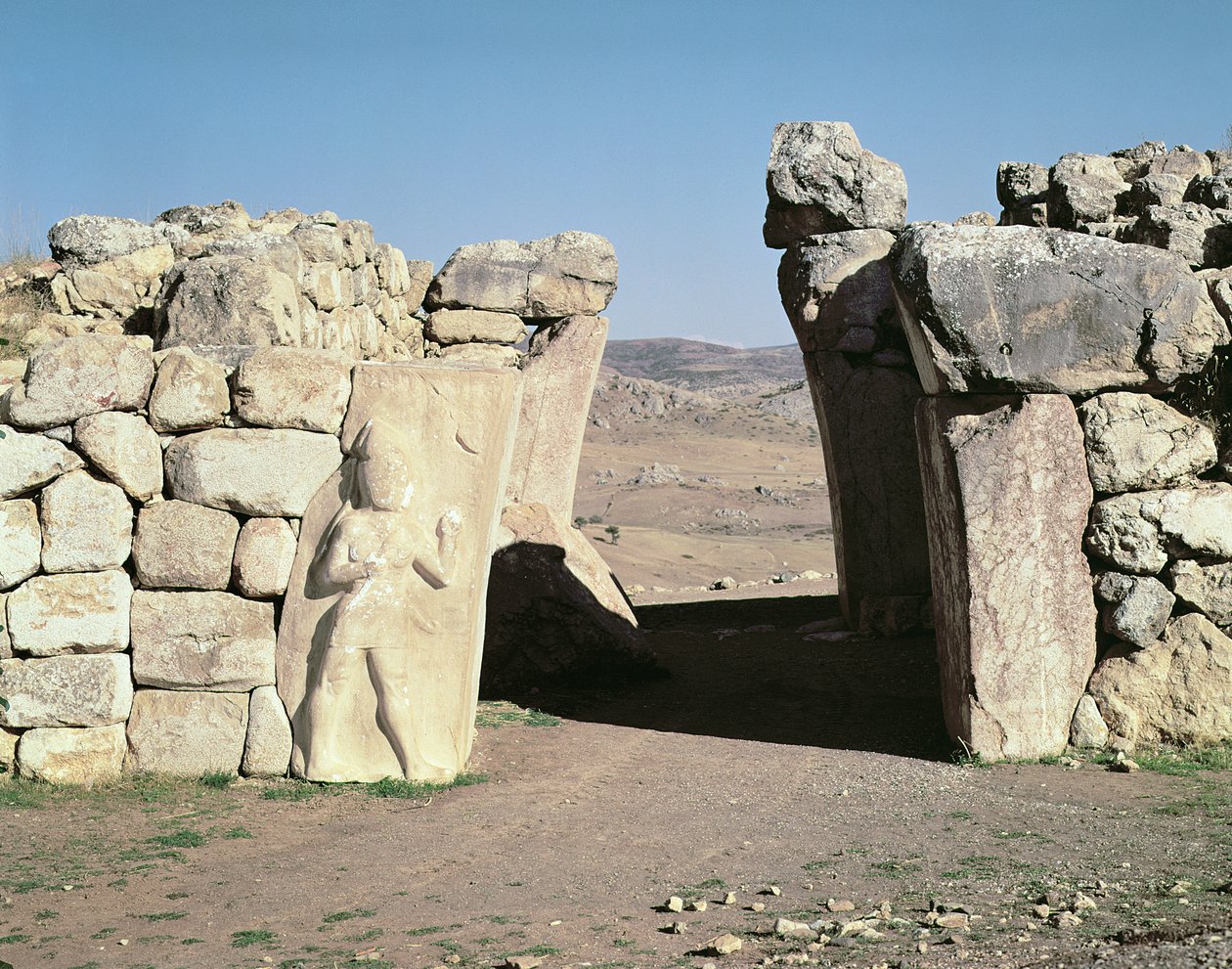 Das Königstor von den Mauern von Hattusas von Hittite