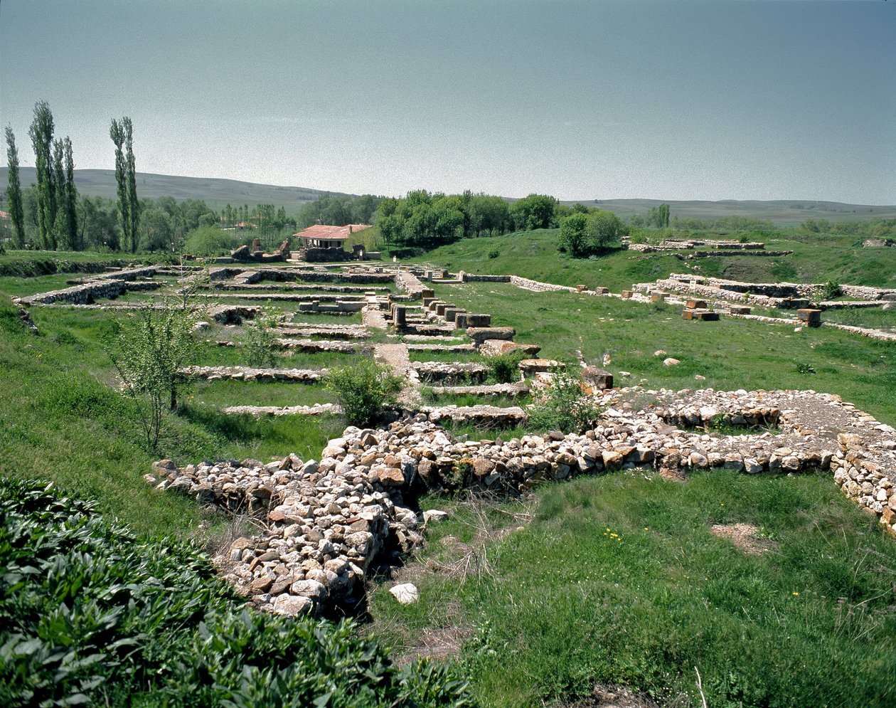 Ansicht der Ruinen der Stätte von Hittite Hittite