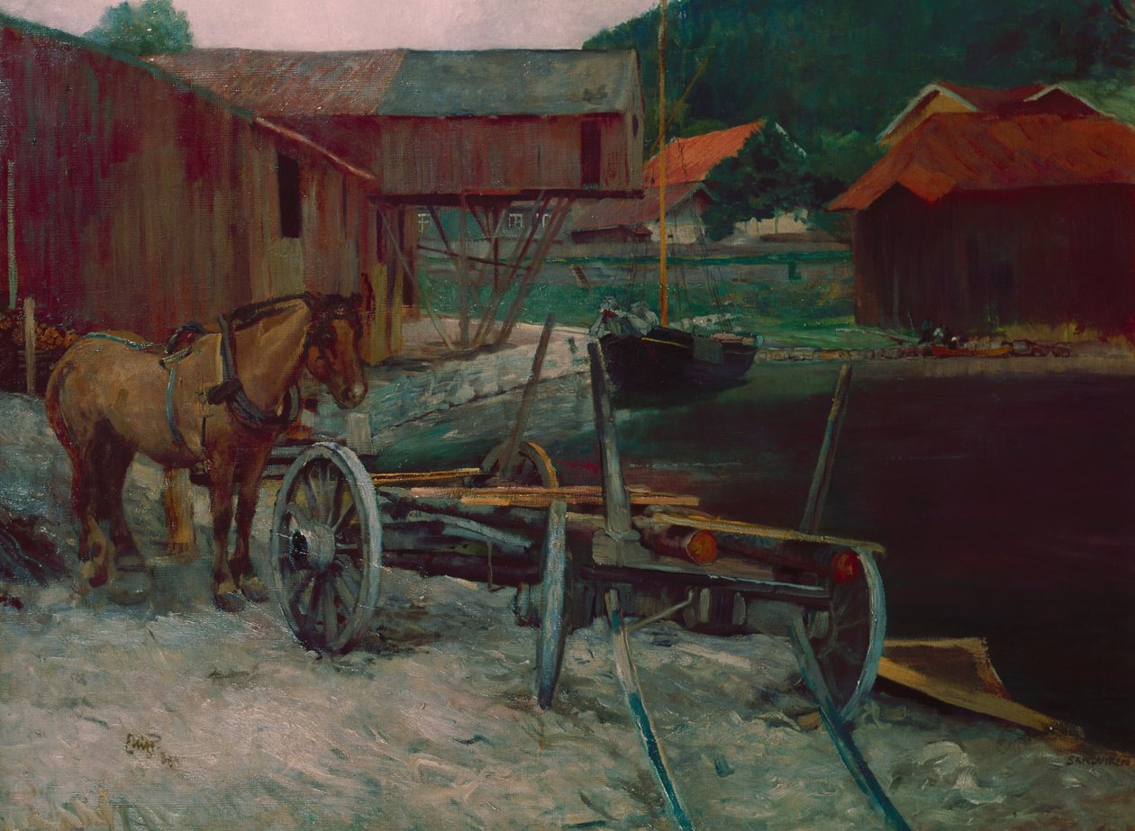 Sandvik-Bucht von Hjalmer Eilif Emanuel Peterssen