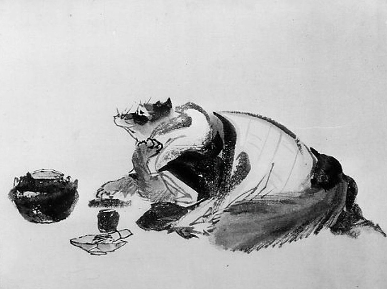 Dachs, 19. Jahrhundert von Hokusai School.