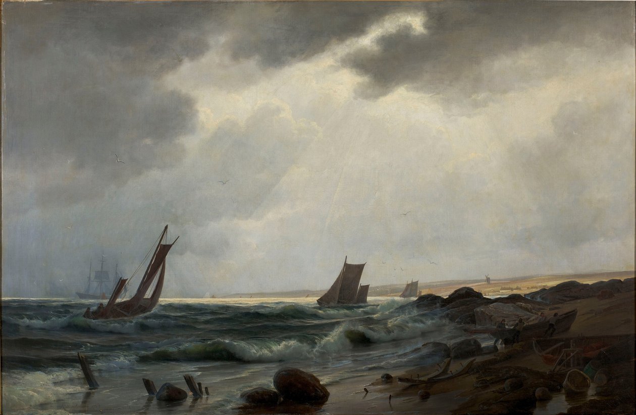 Küstenlandschaft nördlich von Aarsdale von Holger Drachmann