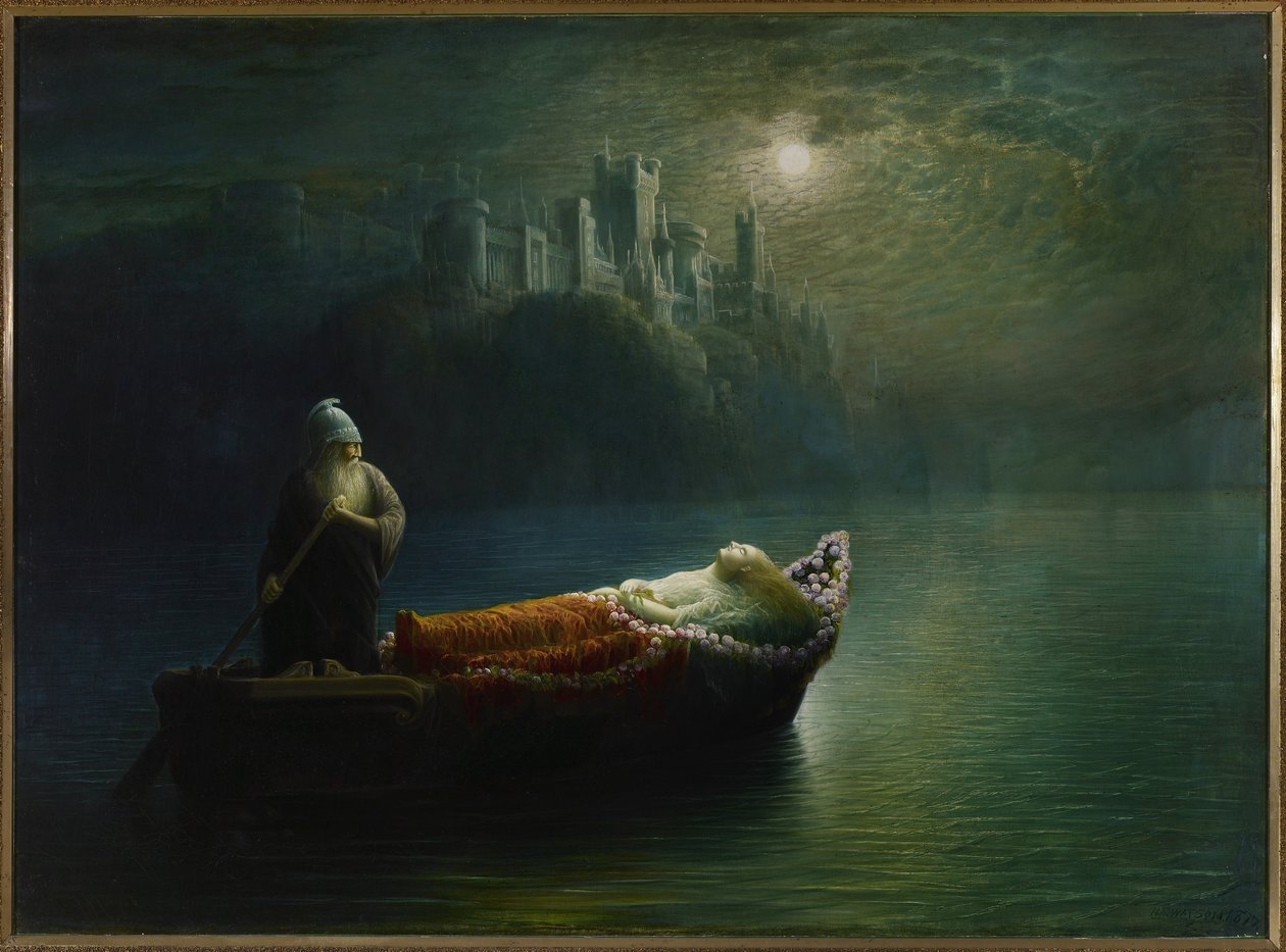 Der Tod von Elaine, 1877 von Homer Watson