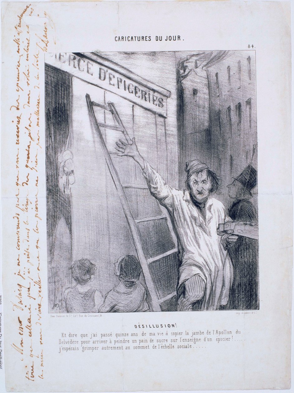 Karikaturen des Tages - Enttäuschung! von Honoré Daumier