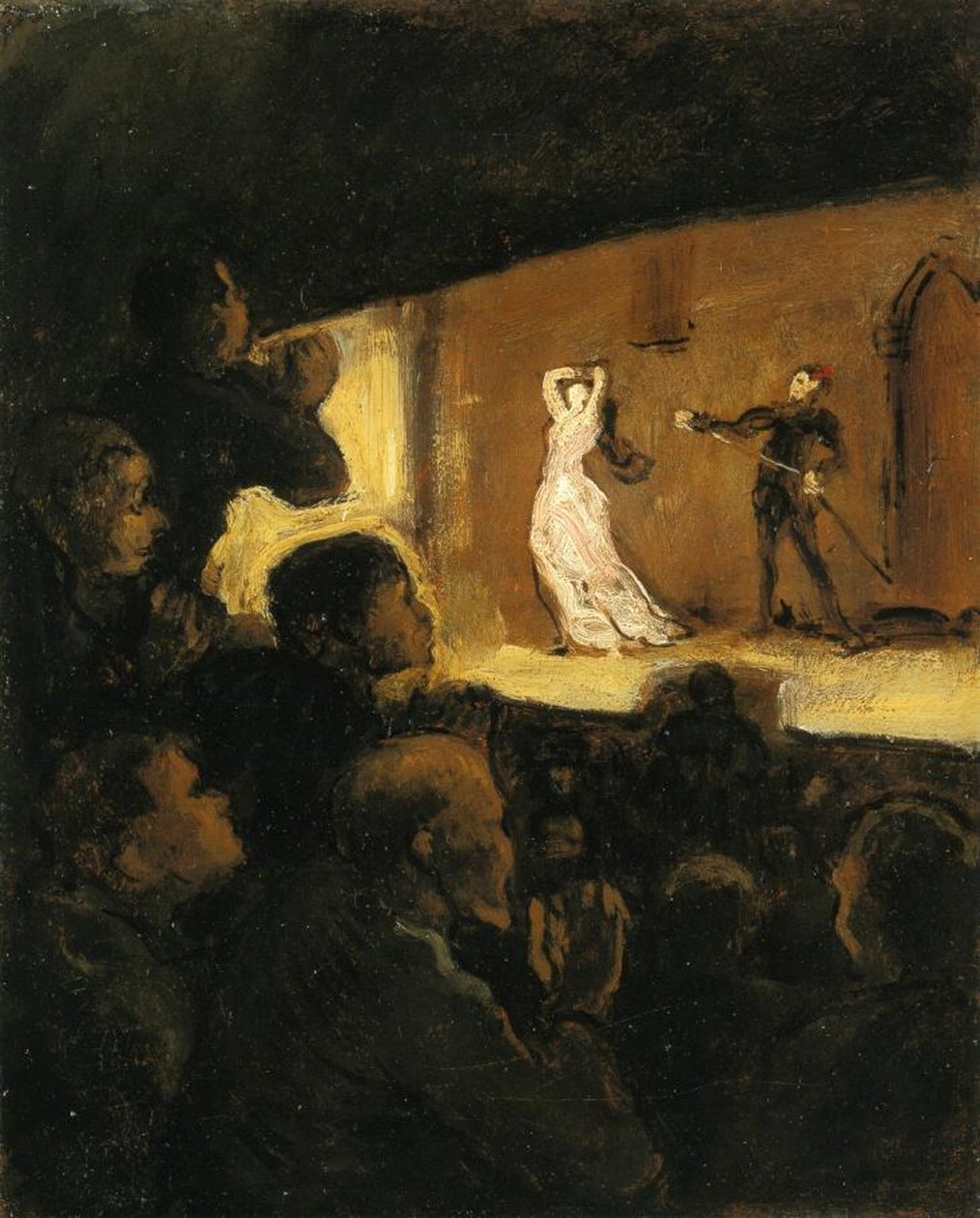 Im Theater, 1860-64 von Honoré Daumier