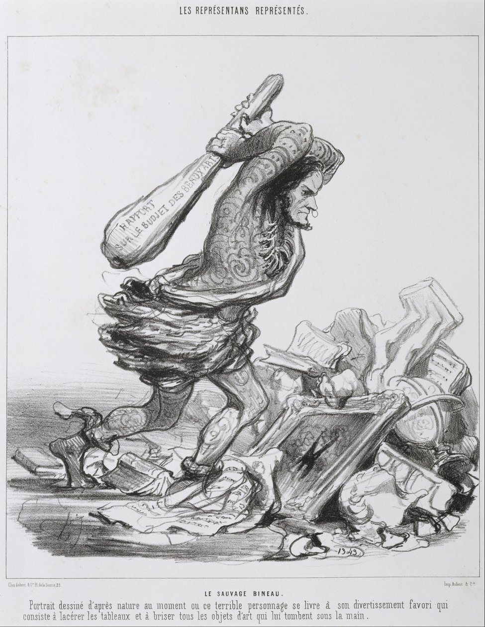 Der wilde Bineau von Honoré Daumier