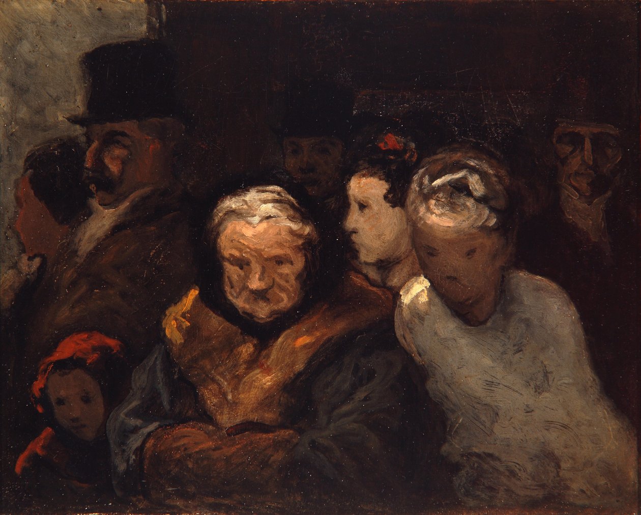 Verlassen des Theaters von Honoré Daumier