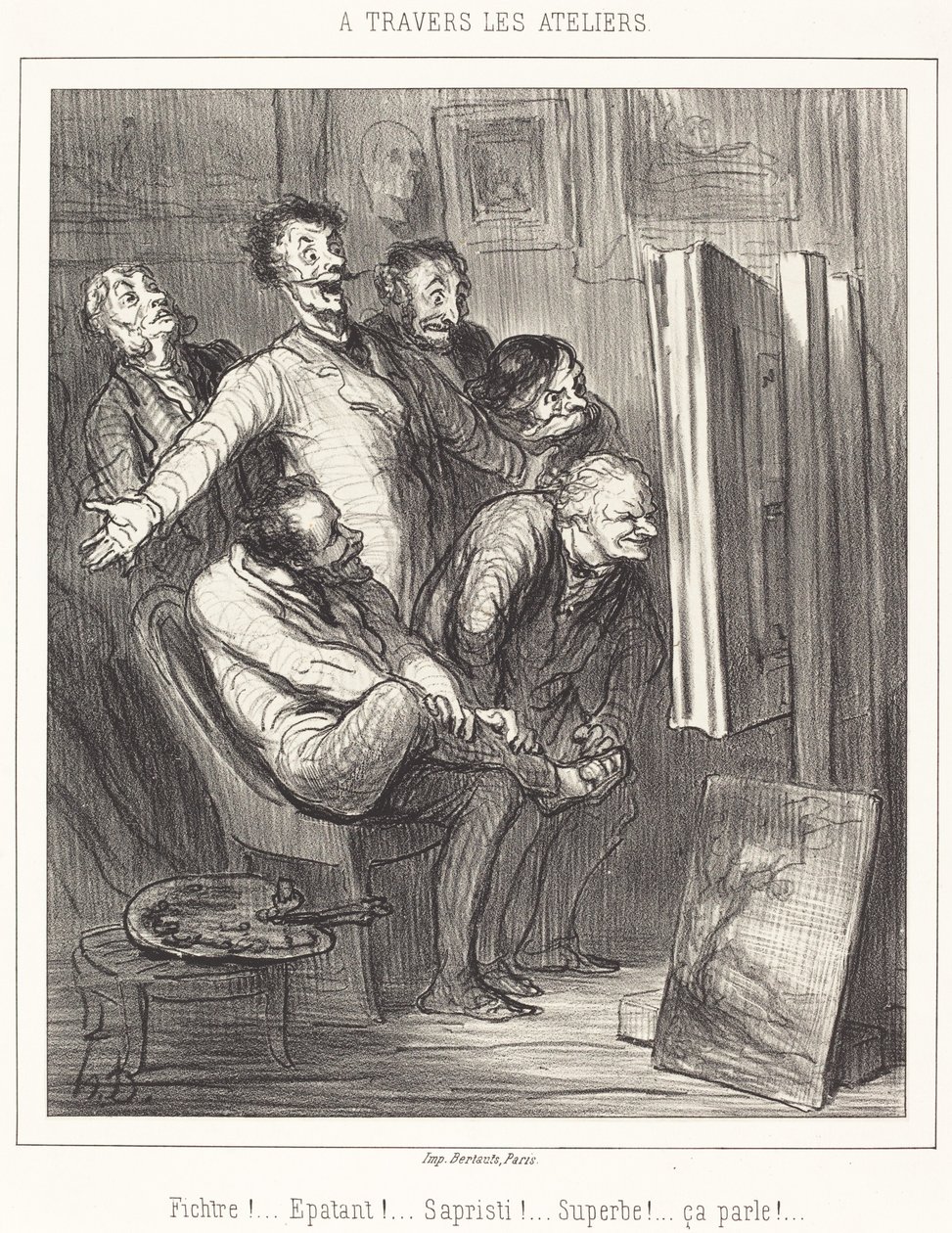 A travers les ateliers von Honoré Daumier
