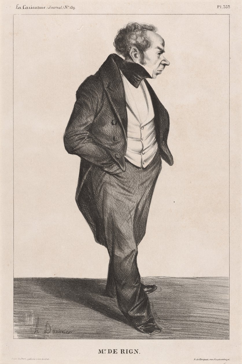 Admiral de Rigny von Honoré Daumier